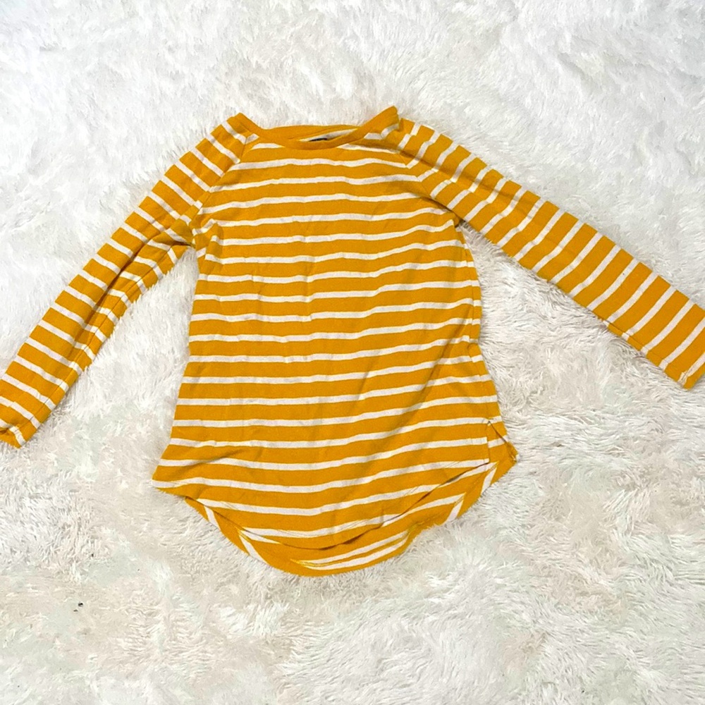 Gold and White Striped Sweater - Old Navy